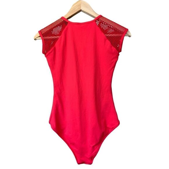 Melissa Odabash Honolua Sports‎ Zip-Up Swimsuit Red Size 4 - Picture 5 of 12